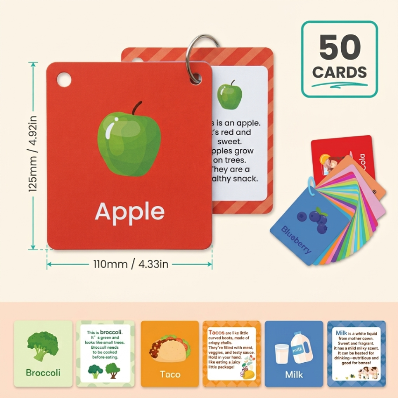 Toddla™ 50pcs Flash Cards