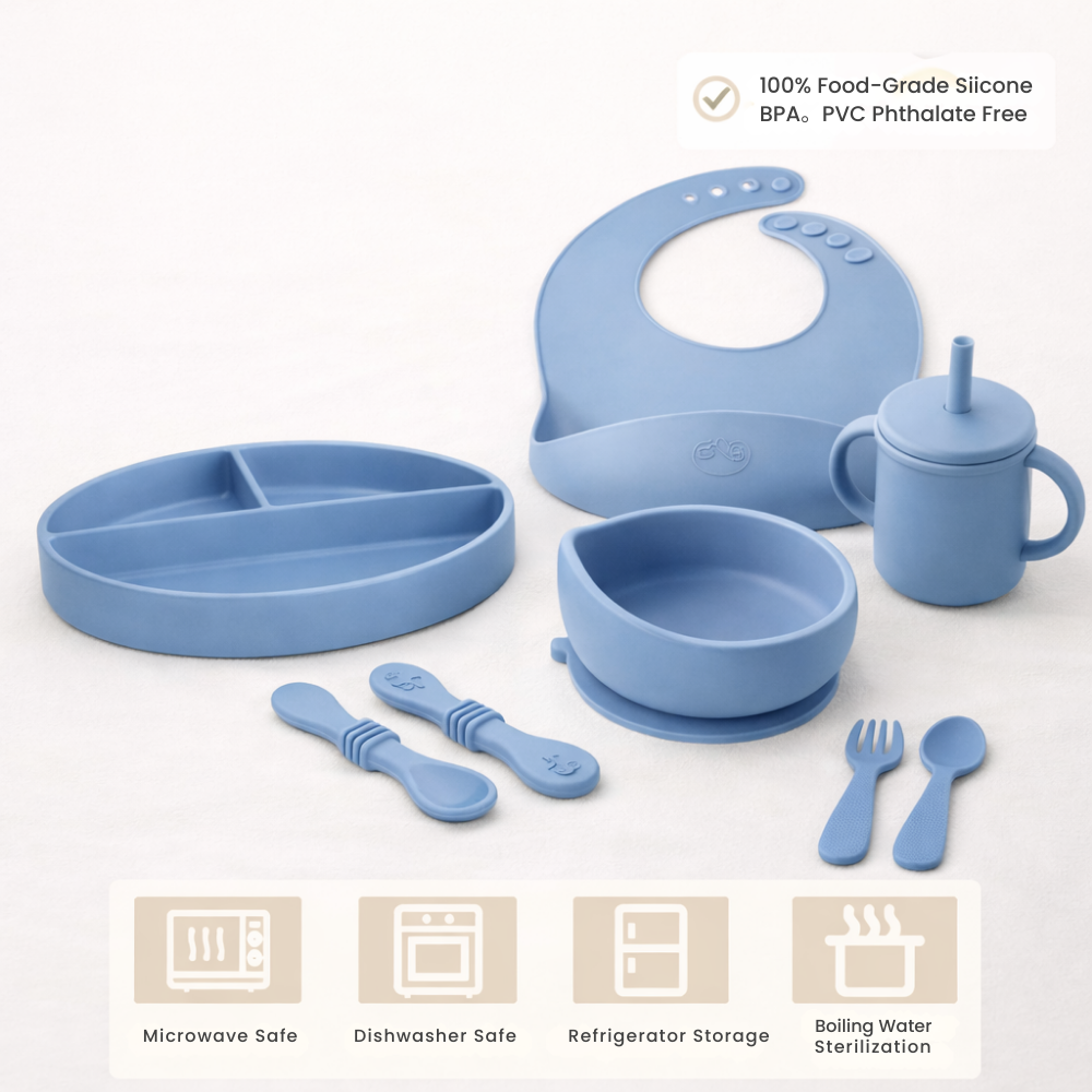 Toddla™ Silicone Baby Feeding Set